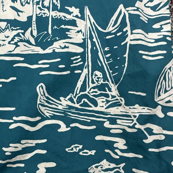 RJC VTG Cotton Hawaii Islands Palm Trees Hawaiian Shirt Made Hawaii USA Men's M - Picture 5 of 8